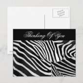 Zebra Streifen#3_ Postkarte (Vorne/Hinten)