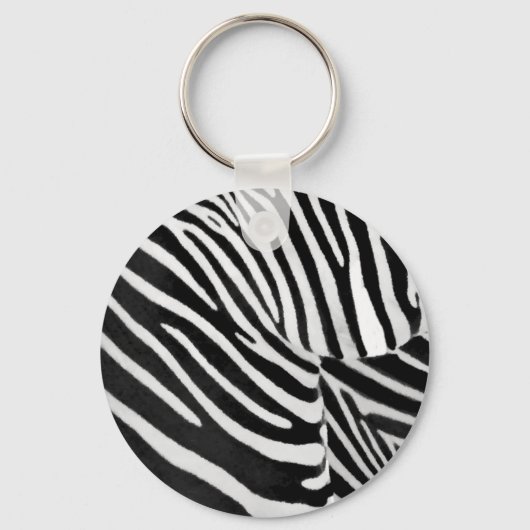 Zebra Streifen#3_ Schlüsselanhänger (Vorderseite)