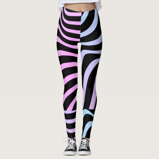 Zebra Streifen - 3D Zebra Leggings - Frauen (Vorderseite)