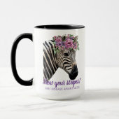 Zebra-Streifen anzeigen Tasse (Links)
