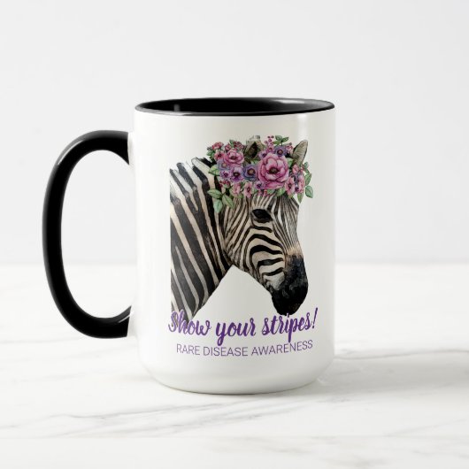 Zebra-Streifen anzeigen Tasse (Links)