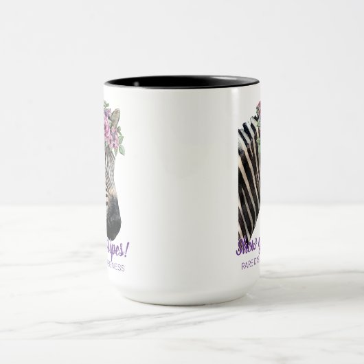 Zebra-Streifen anzeigen Tasse (Zentrum)
