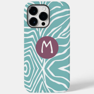 Zebra Streifen beliebige Farbe Monogramm iPhone 4 Case-Mate iPhone Hülle