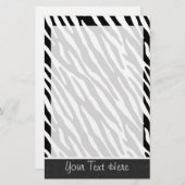 Zebra-Streifen Briefpapier (Vorne/Hinten)