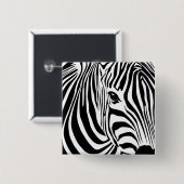 Zebra-Streifen Button (Vorne & Hinten)