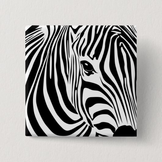 Zebra-Streifen Button (Vorderseite)