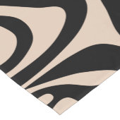 Zebra Streifen Creme Beige Schwarz Wild Animal Pri Kurzer Tischläufer (Ecke)