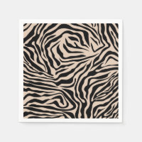 Zebra Streifen Creme Beige Schwarz Wild Animal Pri
