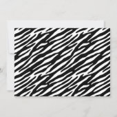 Zebra-Streifen Einladung (Rückseite)