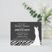 Zebra-Streifen Einladungspostkarte (Stehend Vorderseite)