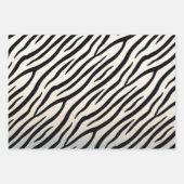 Zebra Streifen Exotic Animal Print Geschenkpapier Set (Vorderseite)