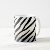 Zebra Streifen Exotic Animal Print Kaffeetasse (VorderseiteRechts)