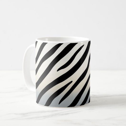 Zebra Streifen Exotic Animal Print Kaffeetasse (Vorderseite Links)