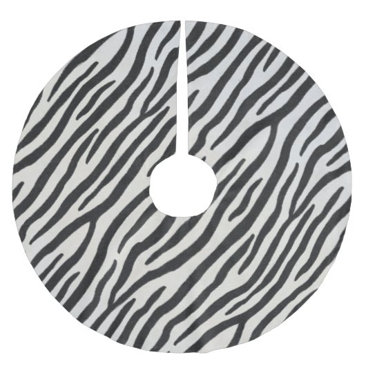 Zebra-Streifen für realistische Exotik-Tierdrucke Polyester Weihnachtsbaumdecke (Vorderseite)