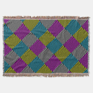 Zebra Streifen - Geometrisches Muster Abstrakt Art Decke
