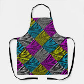 Zebra Streifen - Geometrisches Muster Abstrakt Art Schürze (Vorderseite)