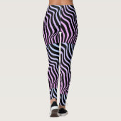Zebra Streifen - Geometrisches Muster - Abstrakte Leggings (Rückseite)
