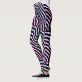 Zebra Streifen - Geometrisches Muster - Abstrakte Leggings (Links)