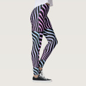 Zebra Streifen - Geometrisches Muster - Abstrakte Leggings (Rechts)