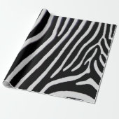 Zebra-Streifen Geschenkpapier (Ungerollt)