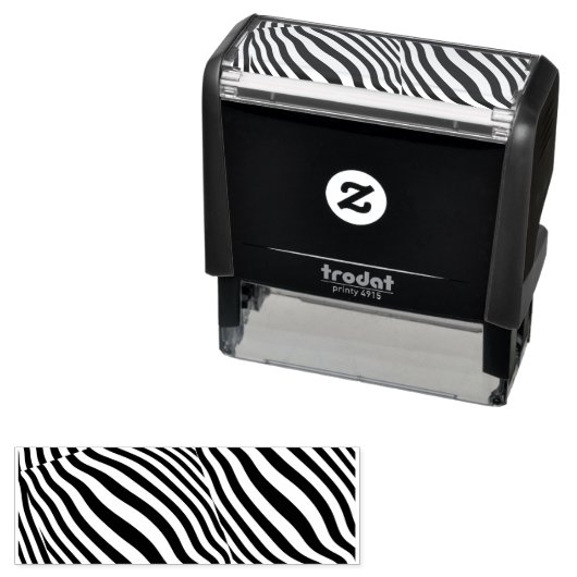 Zebra Streifen gestalten Ihre eigene Permastempel (Beispiel)