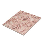 Zebra Streifen Hellrosa Bronze Fliese (Seite)