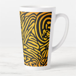 Zebra-Streifen in Golden Yellow Milchtasse