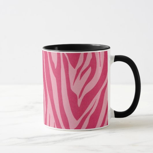 Zebra-Streifen in heißen rosa Tasse (Rechts)