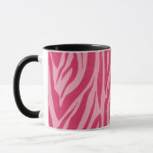 Zebra-Streifen in heißen rosa Tasse (Links)
