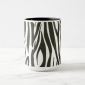 Zebra-Streifen in Schwarz/Weiß Tasse (Zentrum)