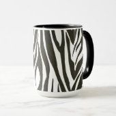 Zebra-Streifen in Schwarz/Weiß Tasse (VorderseiteRechts)