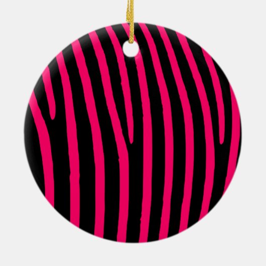 Zebra-Streifen Keramikornament (Hinten)