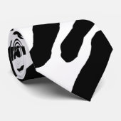 Zebra-Streifen Krawatte (Gerollt)