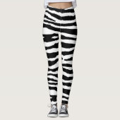 Zebra-Streifen Leggings (Vorderseite)