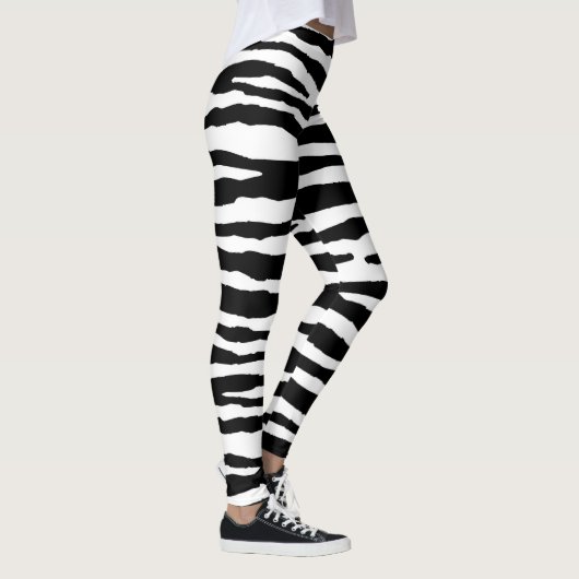 Zebra-Streifen Leggings (Rechts)