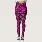 Zebra-Streifen Leggings (Vorderseite)