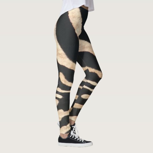 Zebra-Streifen-Leggings Leggings (Rechts)