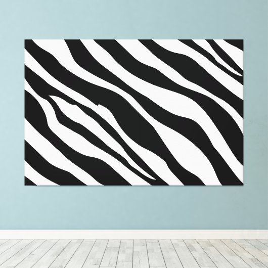 Zebra Streifen Moderne Leinwand Kunst, Kultur (Insitu (Holzboden))