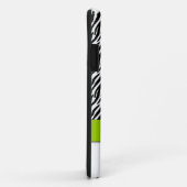 Zebra-Streifen-Monogramm-Grün iPhone 5 Fall Case-Mate iPhone Hülle (Hinten/Rechts)