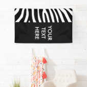 Zebra Streifen Muster + Ihr Hintergrund und Ihre I Banner (Insitu)