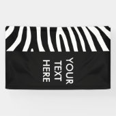 Zebra Streifen Muster + Ihr Hintergrund und Ihre I Banner (Horizontal)