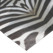 Zebra Streifen Muster Schwarz-Weiß-Elegant Tischdecke (Schrägansicht)