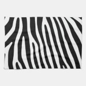 Zebra Streifen Muster schwarz-weiß + Ihre Ideen Handtuch (Horizontal)
