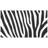 Zebra Streifen Muster schwarz-weiß + Ihre Ideen Tischdecke (Vorderseite (Horizontal))