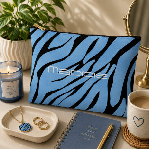 Zebra Streifen Muster Zubehör Pouch Zubehörtasche