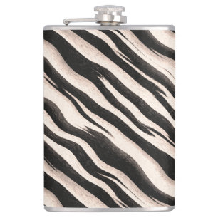 Zebra Streifen nahtlose Textur + Ihre Ideen Flachmann