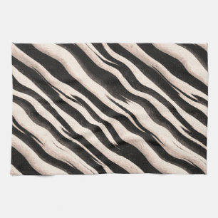 Zebra Streifen nahtlose Textur + Ihre Ideen Handtuch