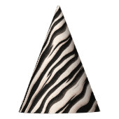 Zebra Streifen nahtlose Textur + Ihre Ideen Partyhütchen (Vorderseite)