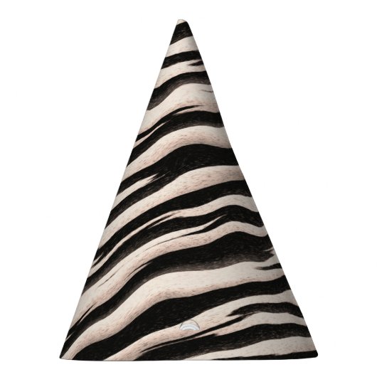 Zebra Streifen nahtlose Textur + Ihre Ideen Partyhütchen (Rechts)