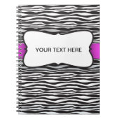 Zebra-Streifen-Notizbuch Notizblock (Vorderseite)